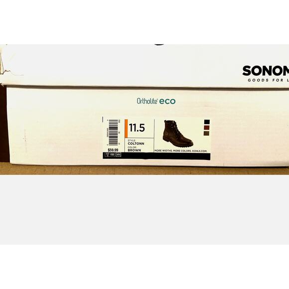 Sonoma‎ Men's Combat Boots  'Coltonn' Brown 11.5    NWT - Picture 11 of 11